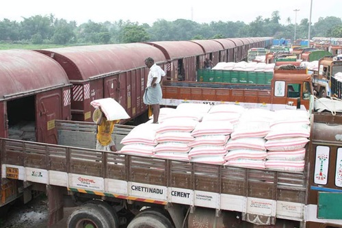 Train cargo loading process